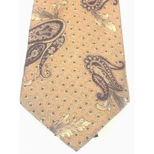 Johnny Carson 100%  Silk Geometric Design Necktie
